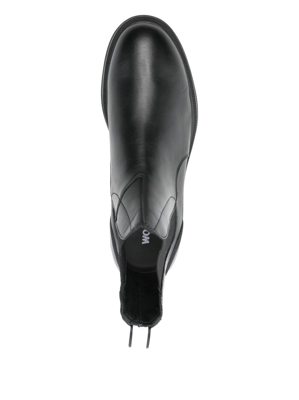Stivali con inserti elasticizzati neri 