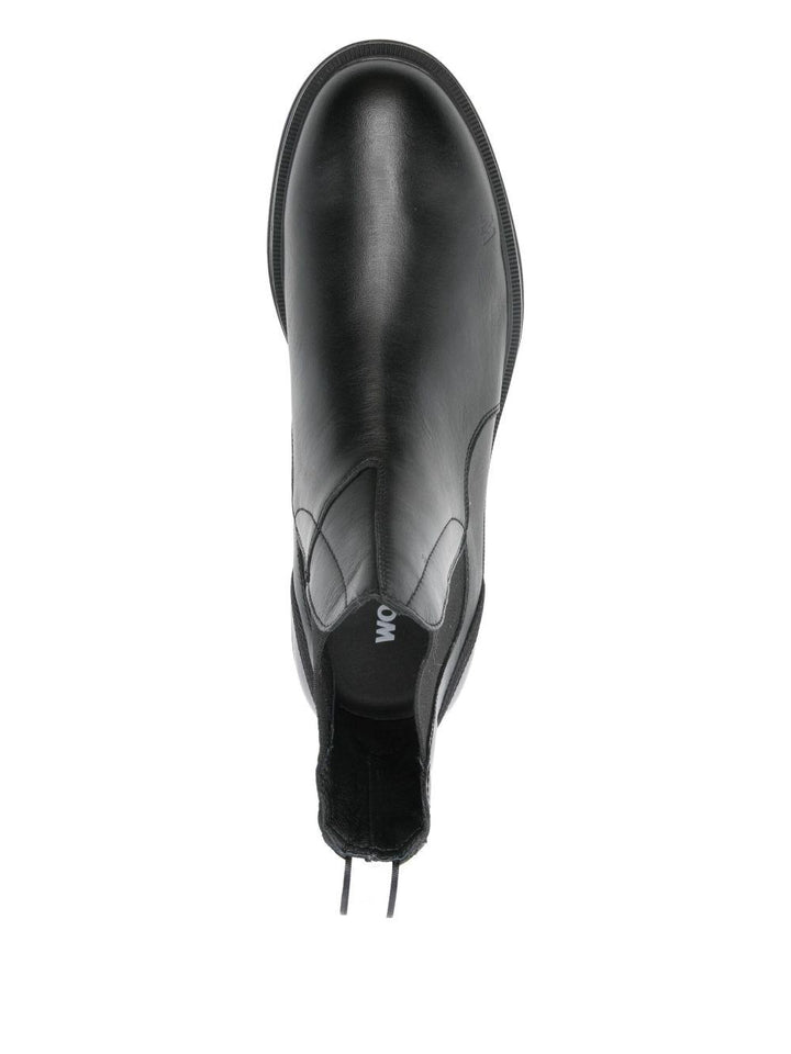 Stivali con inserti elasticizzati neri 