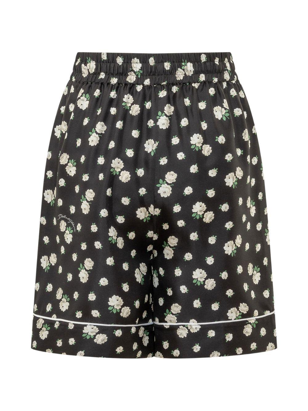 Shorts con stampa floreale 
