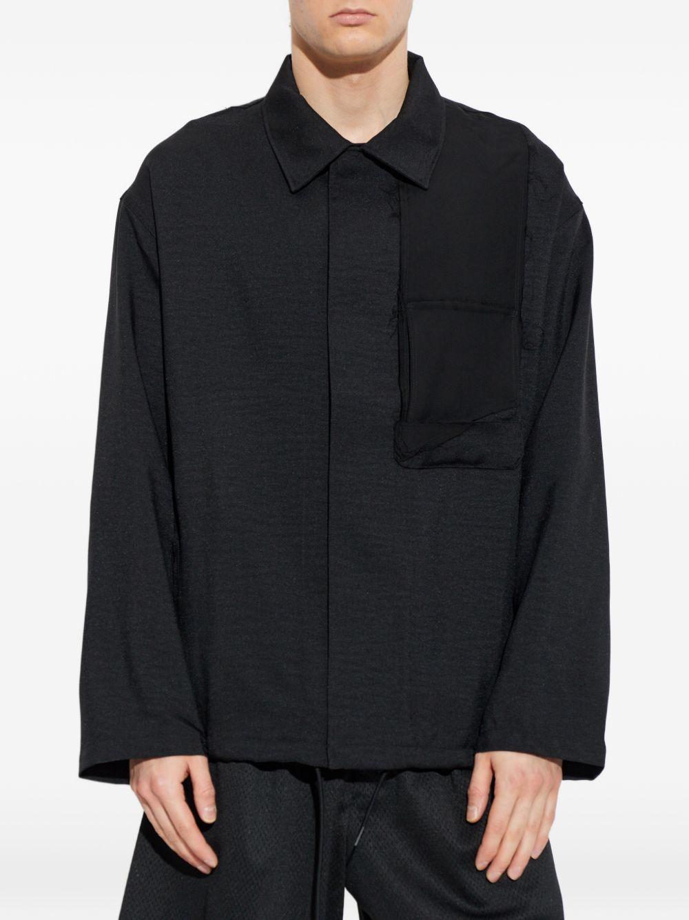 Giacca Utility con taschino nera 