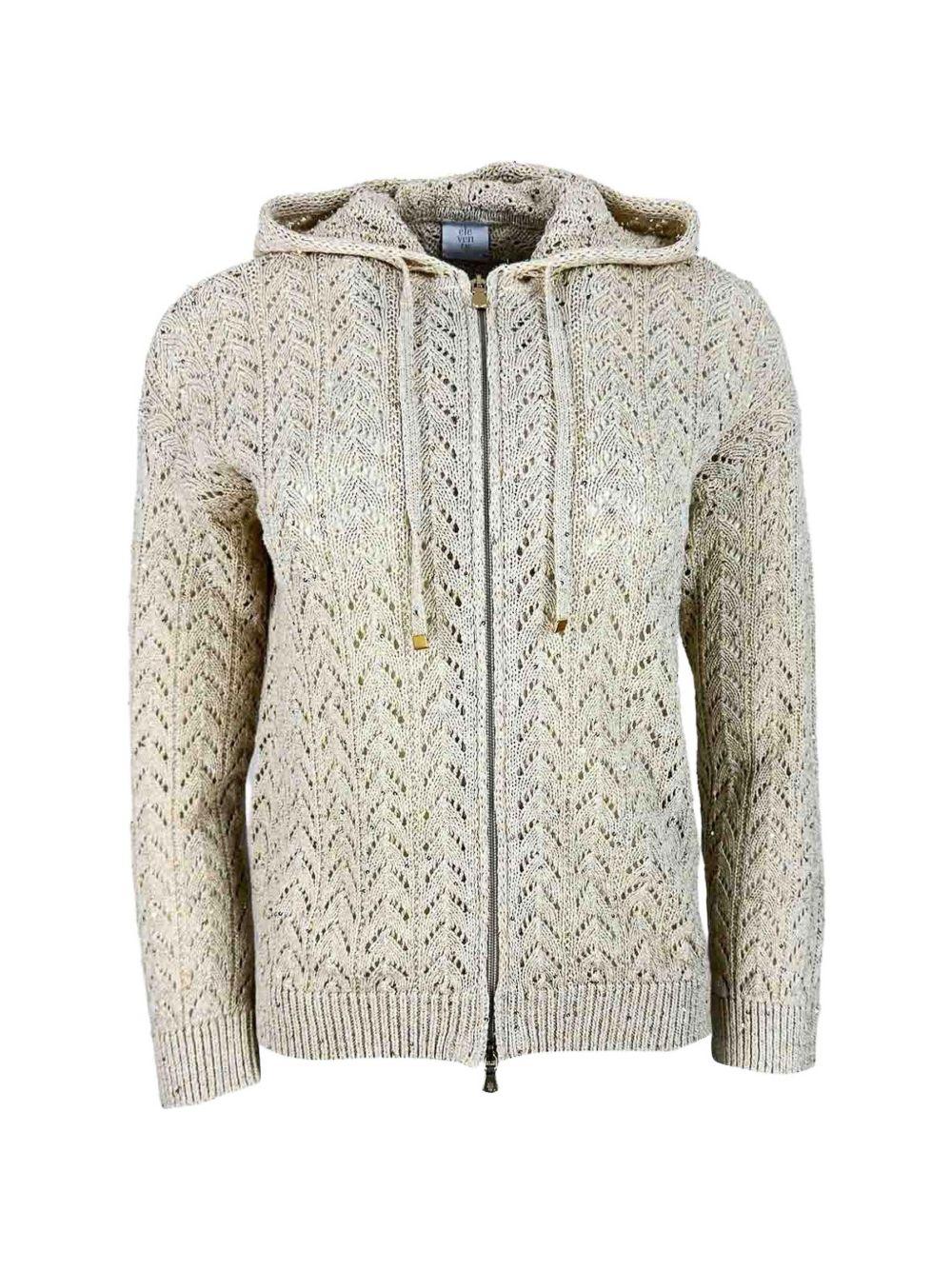 Cardigan a trecce 