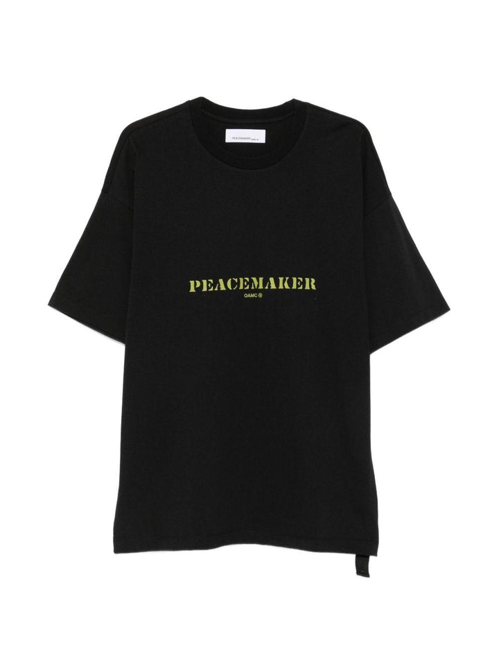 T-shirt con logo nera 