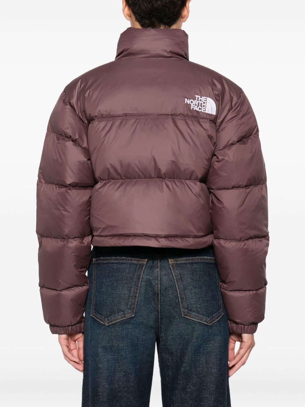 Piumino Nuptse marrone 