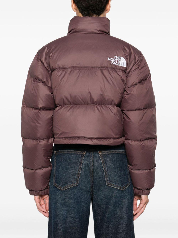 Piumino Nuptse marrone 