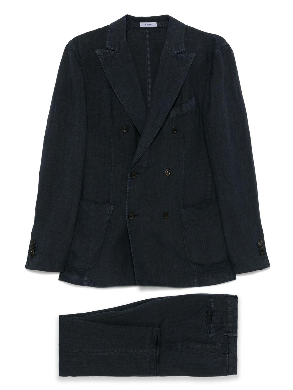 Abito in lino blu 