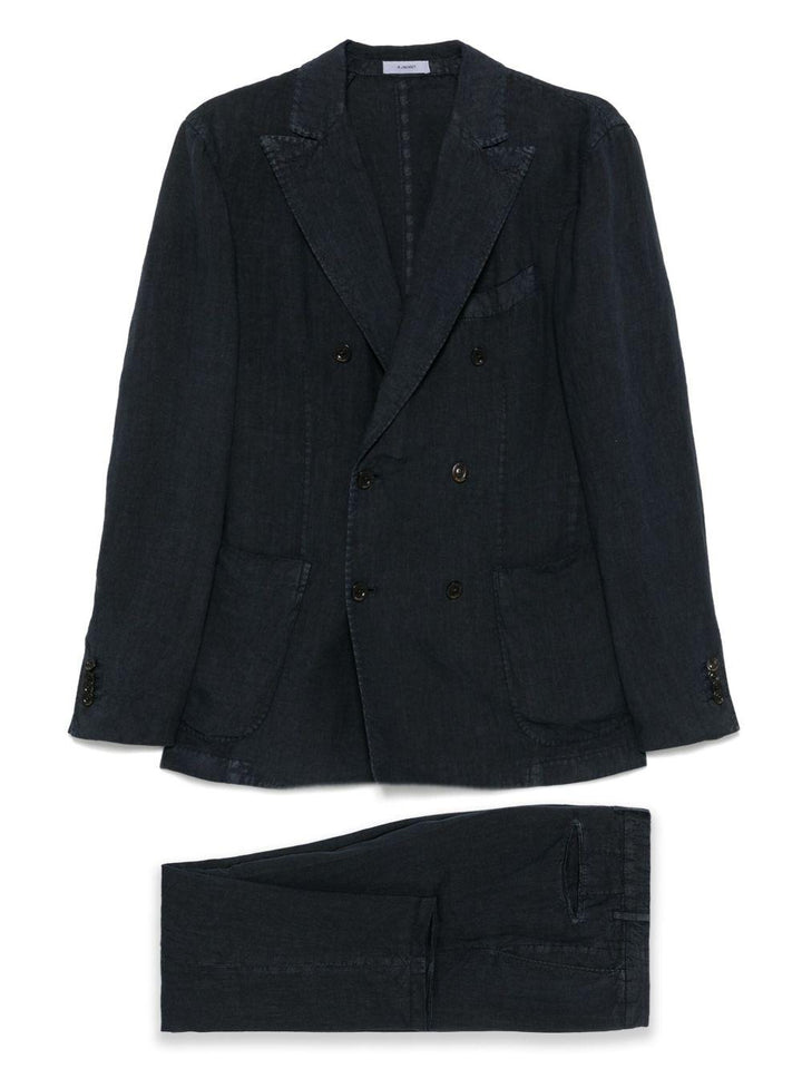 Abito in lino blu 