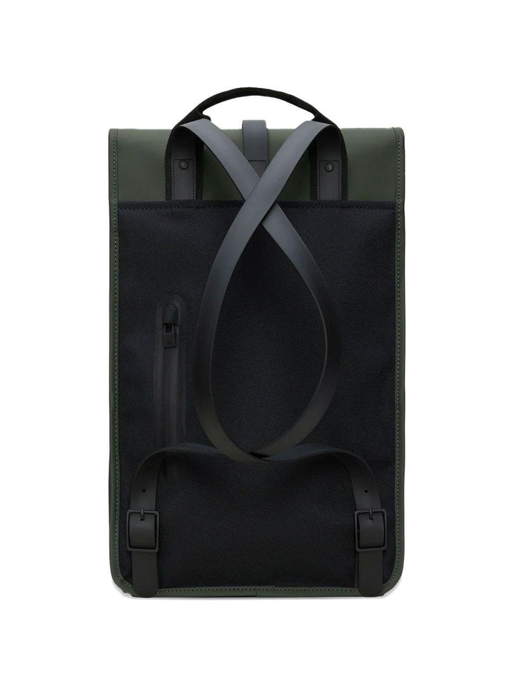 Zaino verde con patta 