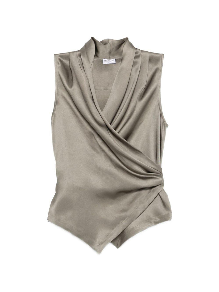 Top con drappeggio 
