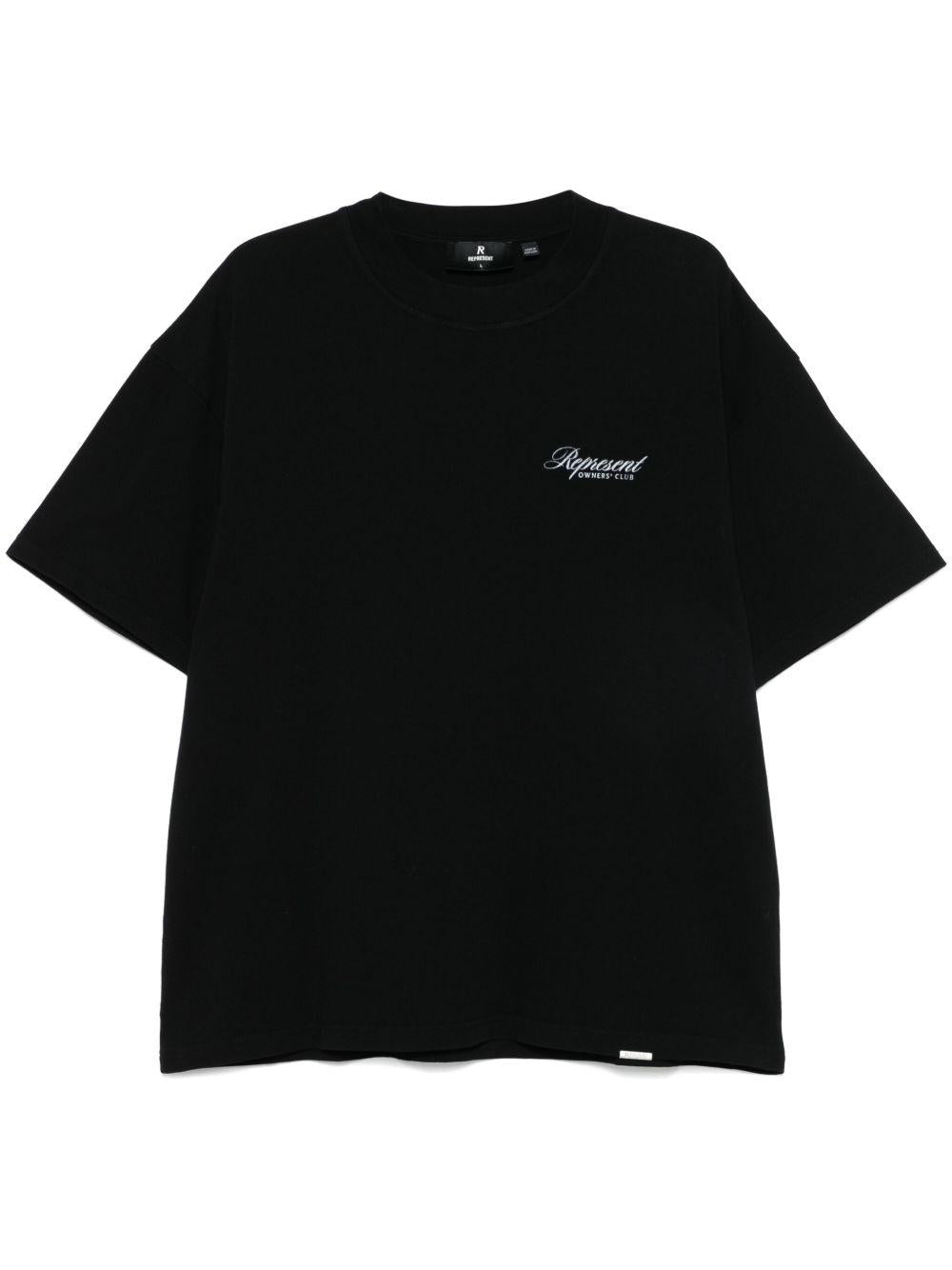 T-shirt nera Owners Club Script 