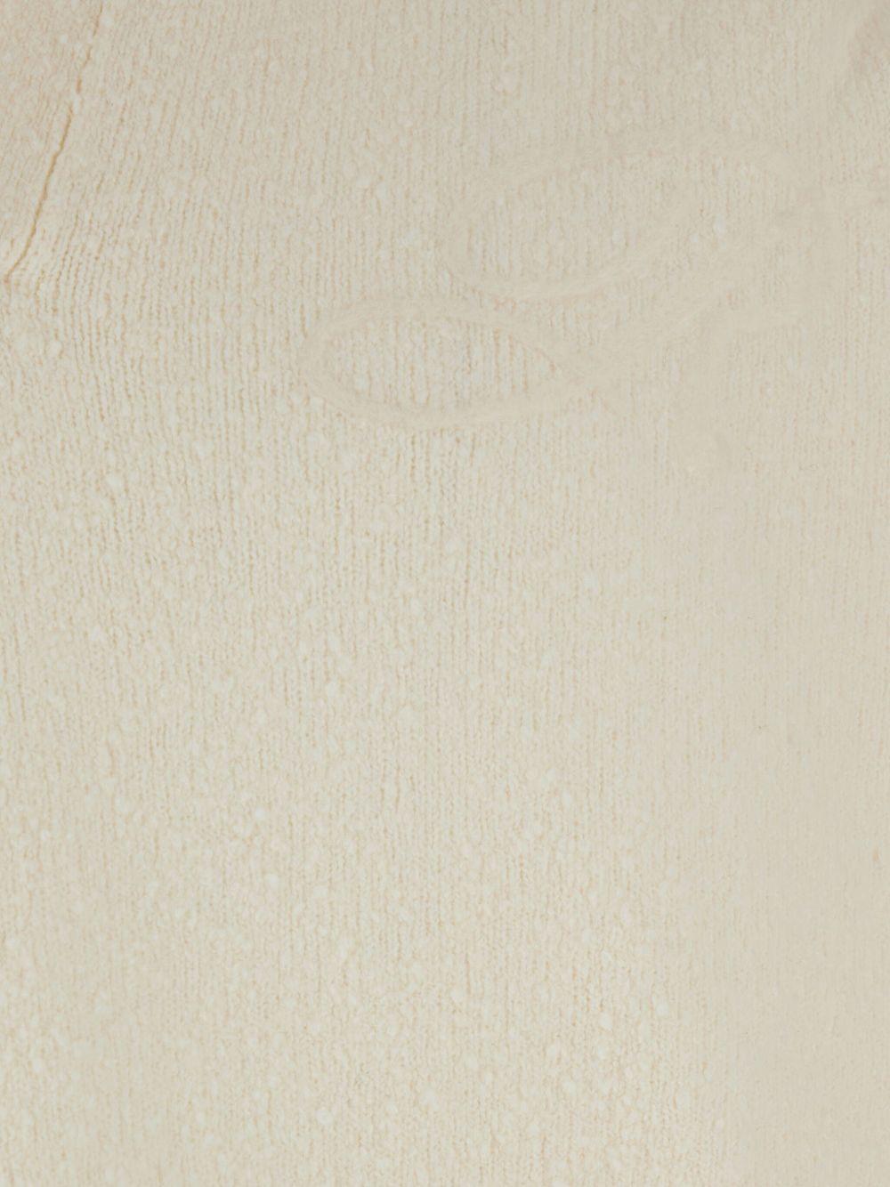 Maglione stile polo bianco 