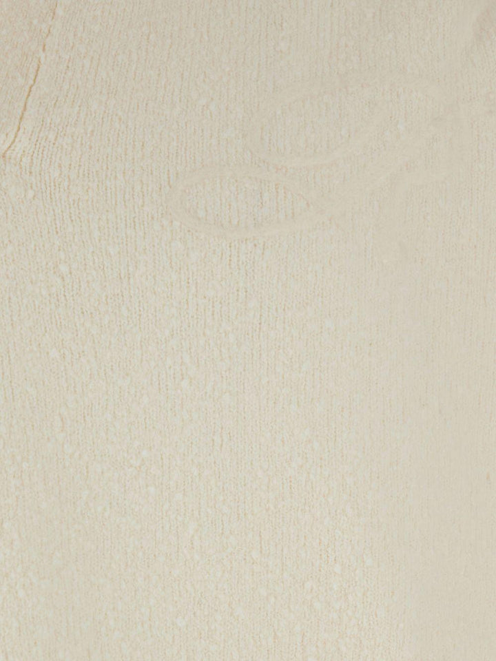 Maglione stile polo bianco 