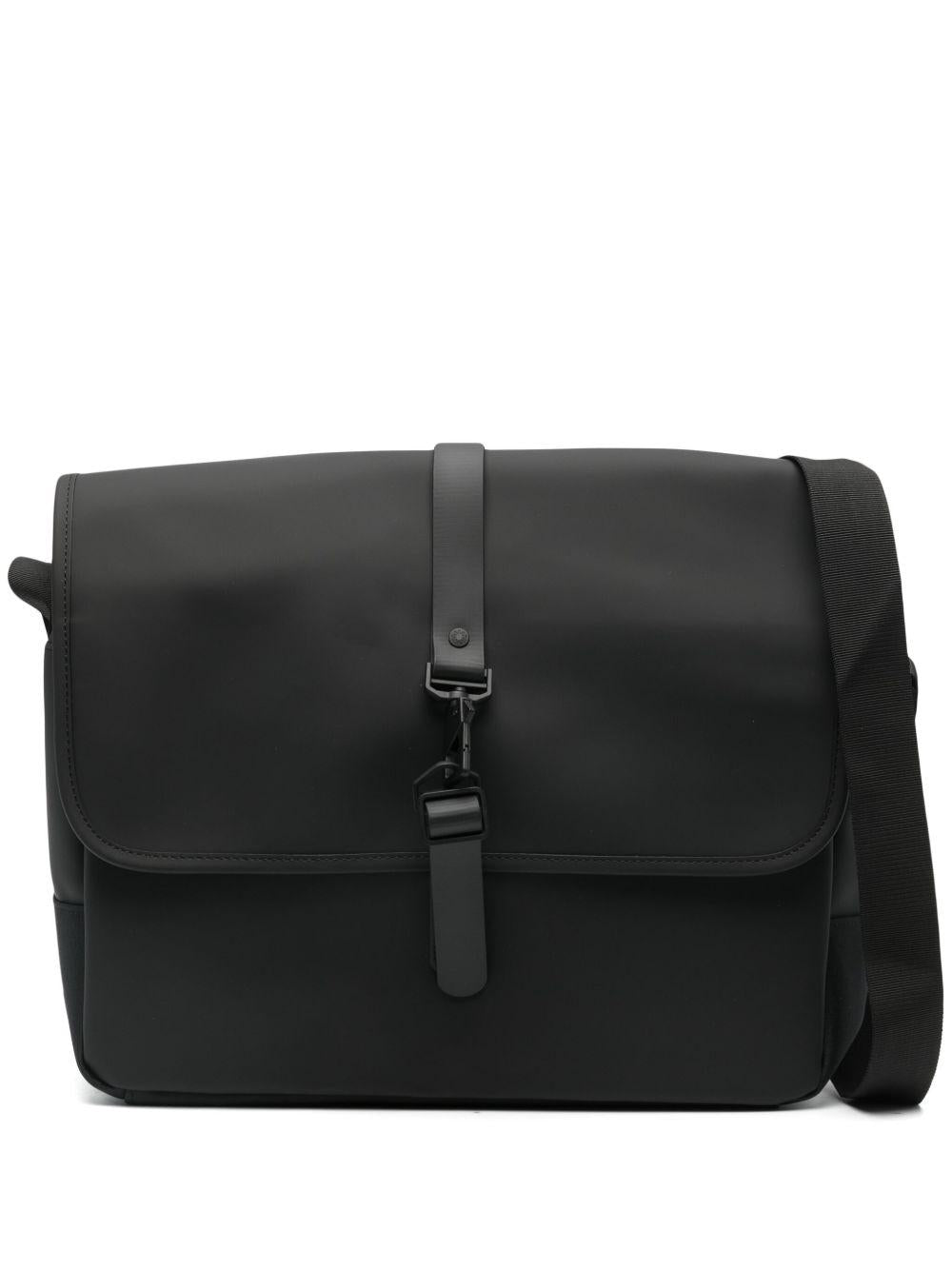 Borsa porta pc nera in poliestere e poliuretano 