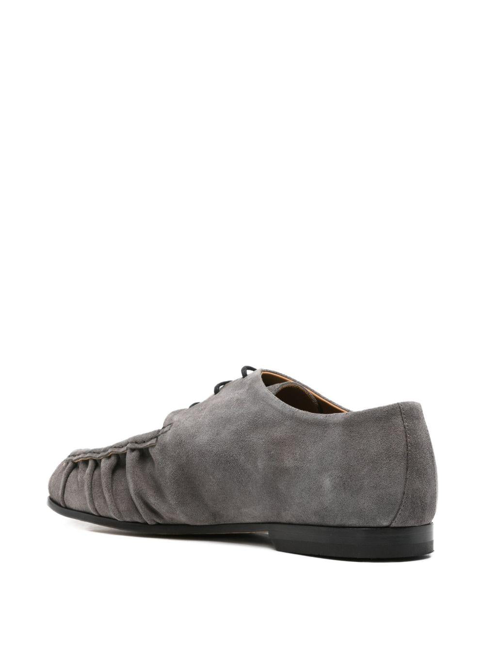 Mocassini in suede asfalto 