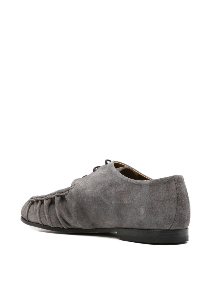Mocassini in suede asfalto 