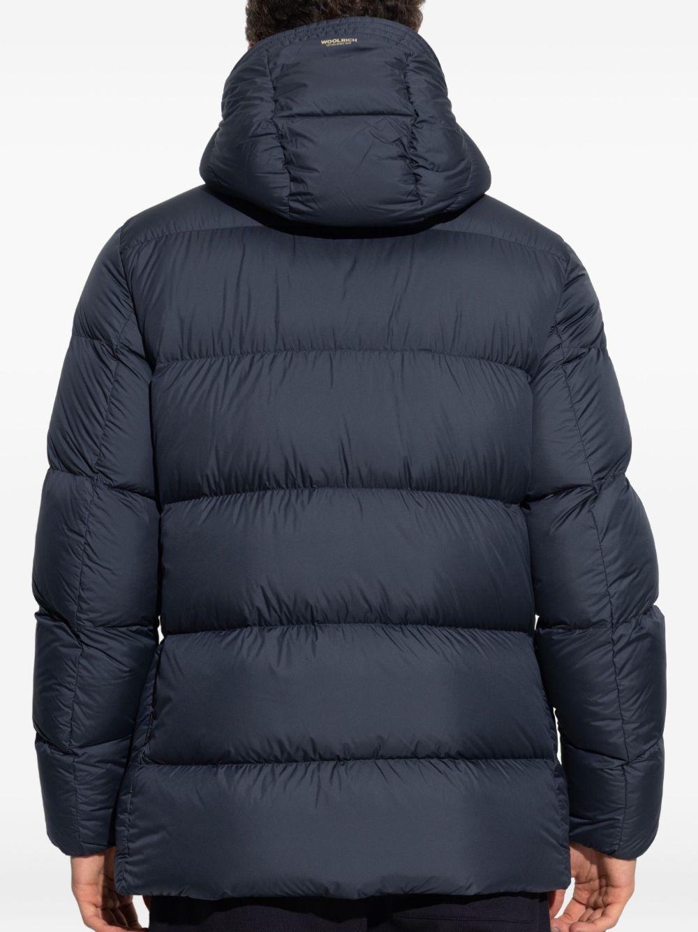 Parka Davis con cappuccio blu 
