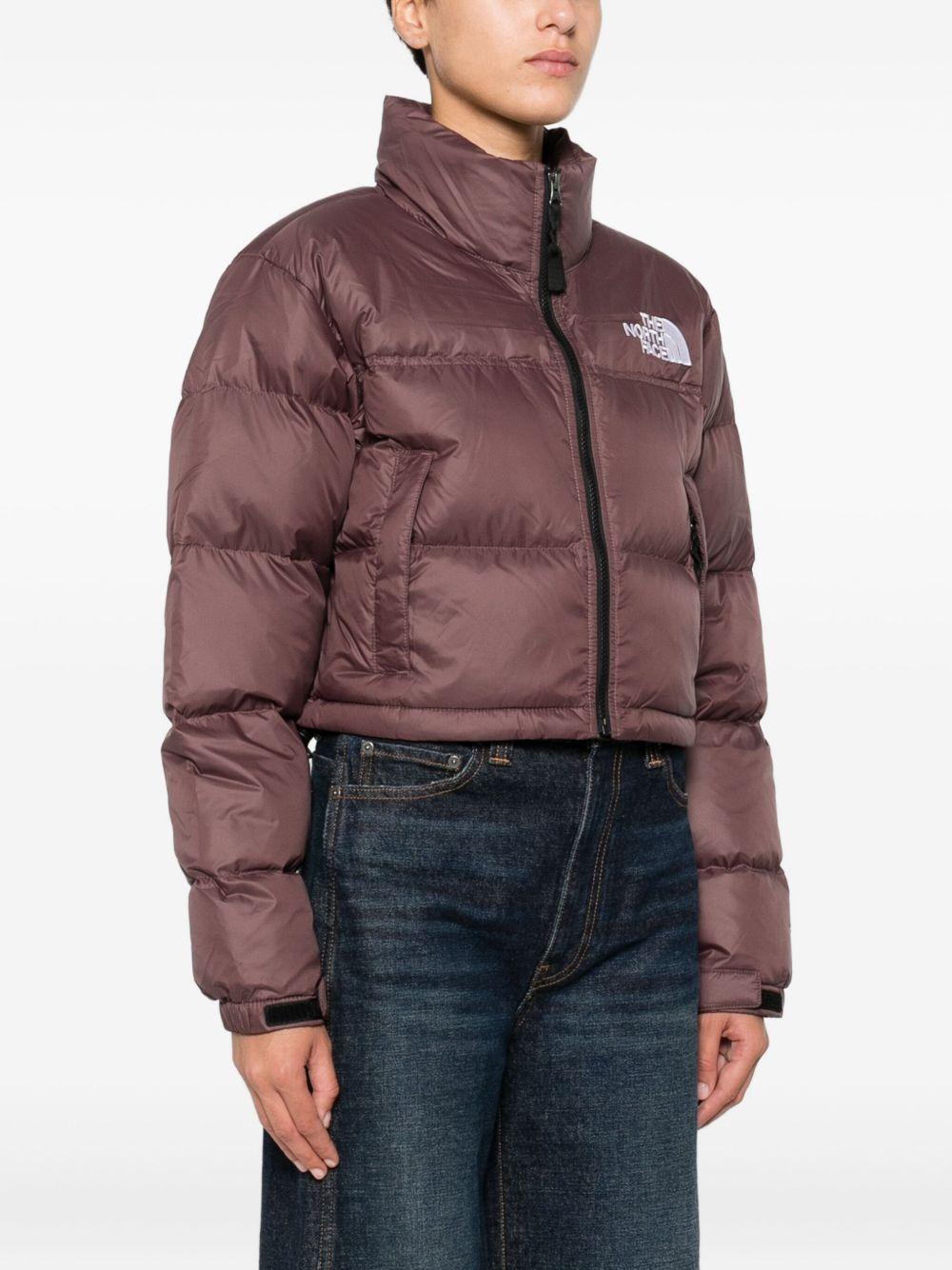 Piumino Nuptse marrone 