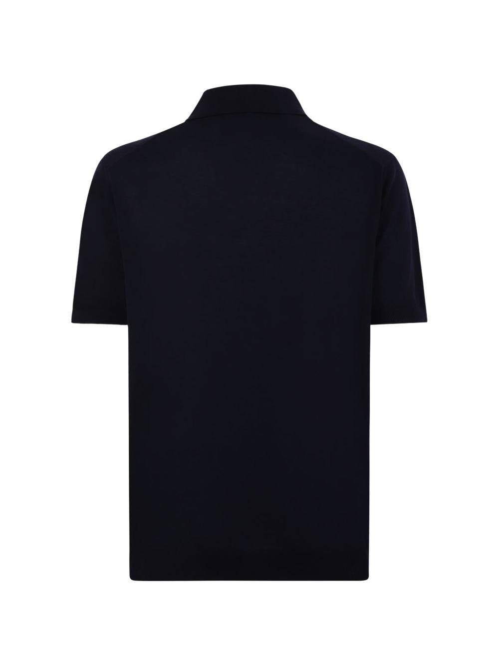 Polo a maniche corte blu 