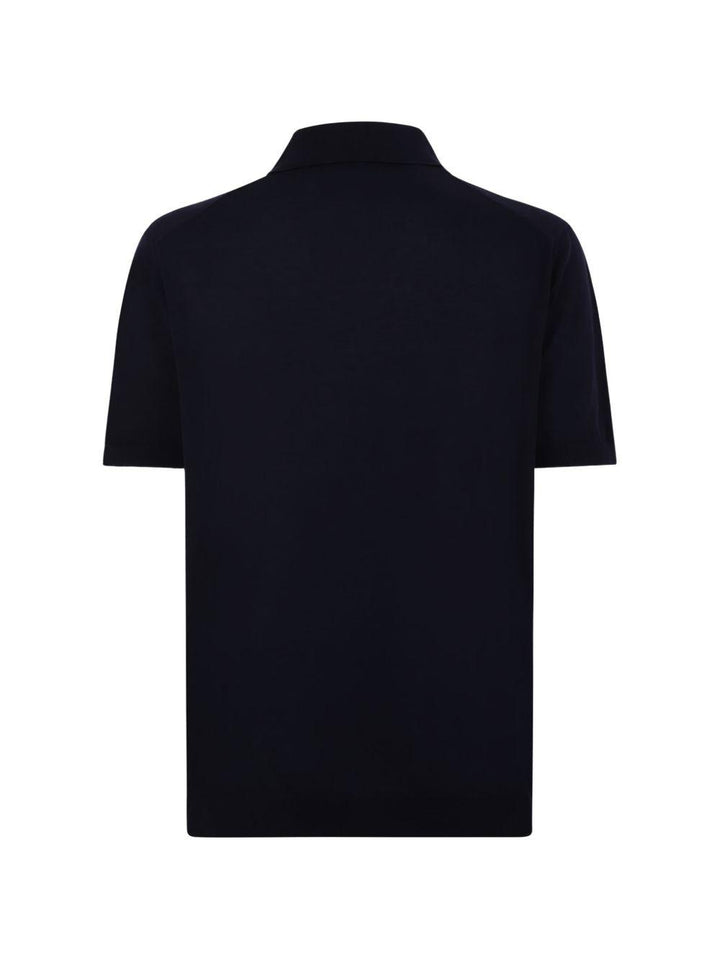 Polo a maniche corte blu 
