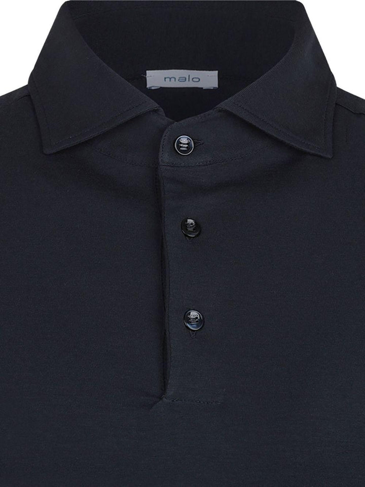 Polo a maniche corte blu 
