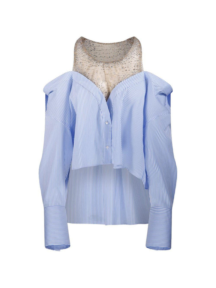 Blusa con spalle scoperte 