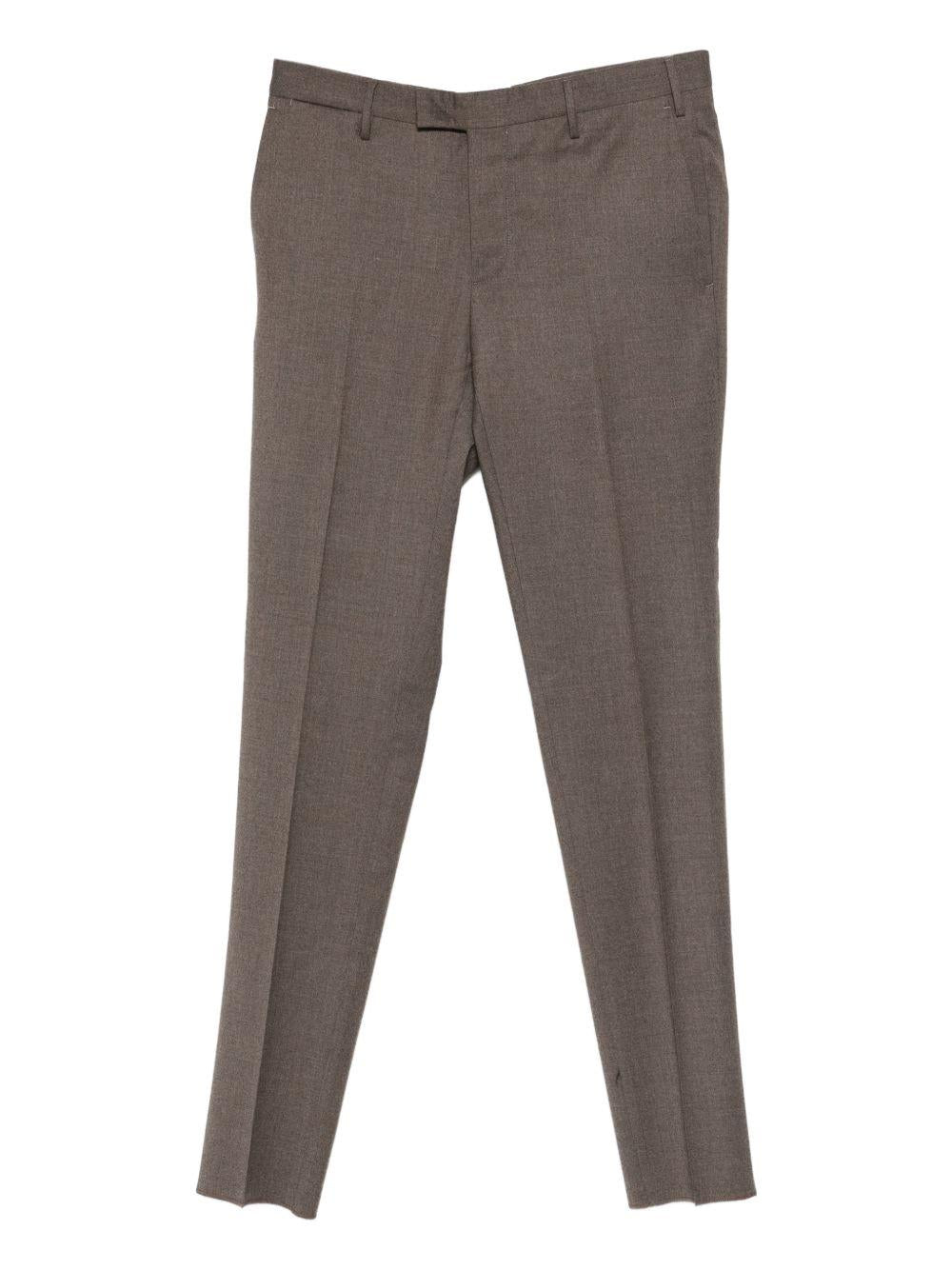 Pantaloni marrone chiaro con tasche 