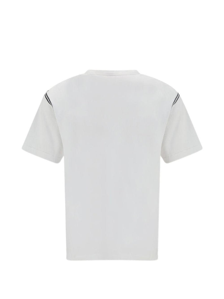 T-shirt bianca con dettaglio floreale 