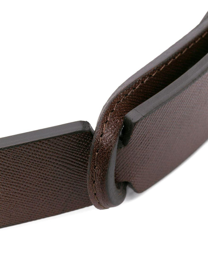 Cintura No Buckle in pelle marrone 