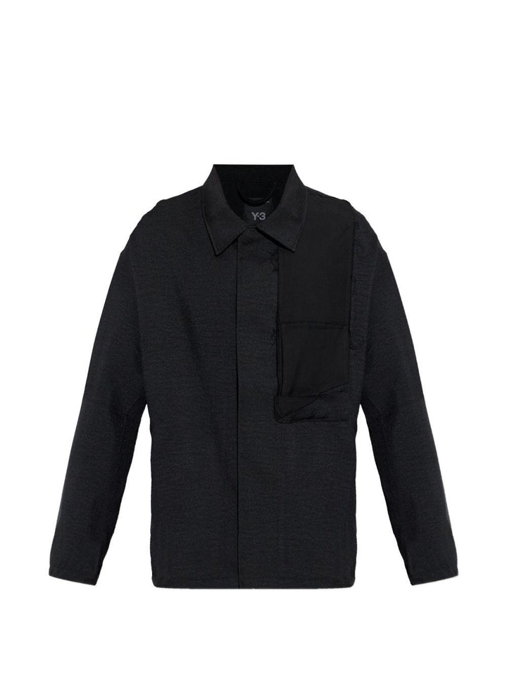 Giacca Utility con taschino nera 