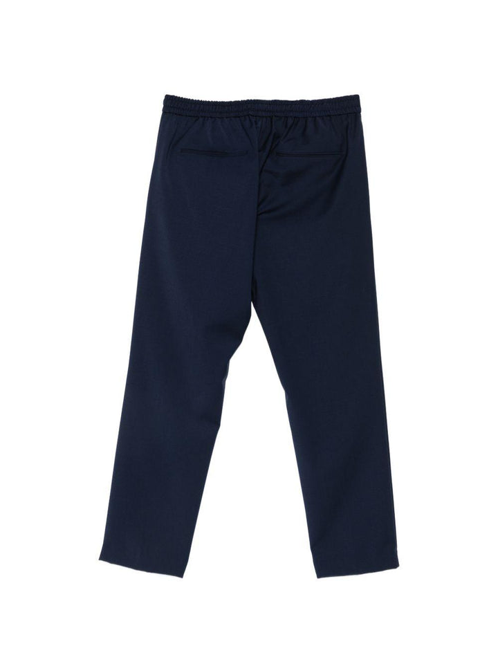 Pantaloni con coulisse blu 