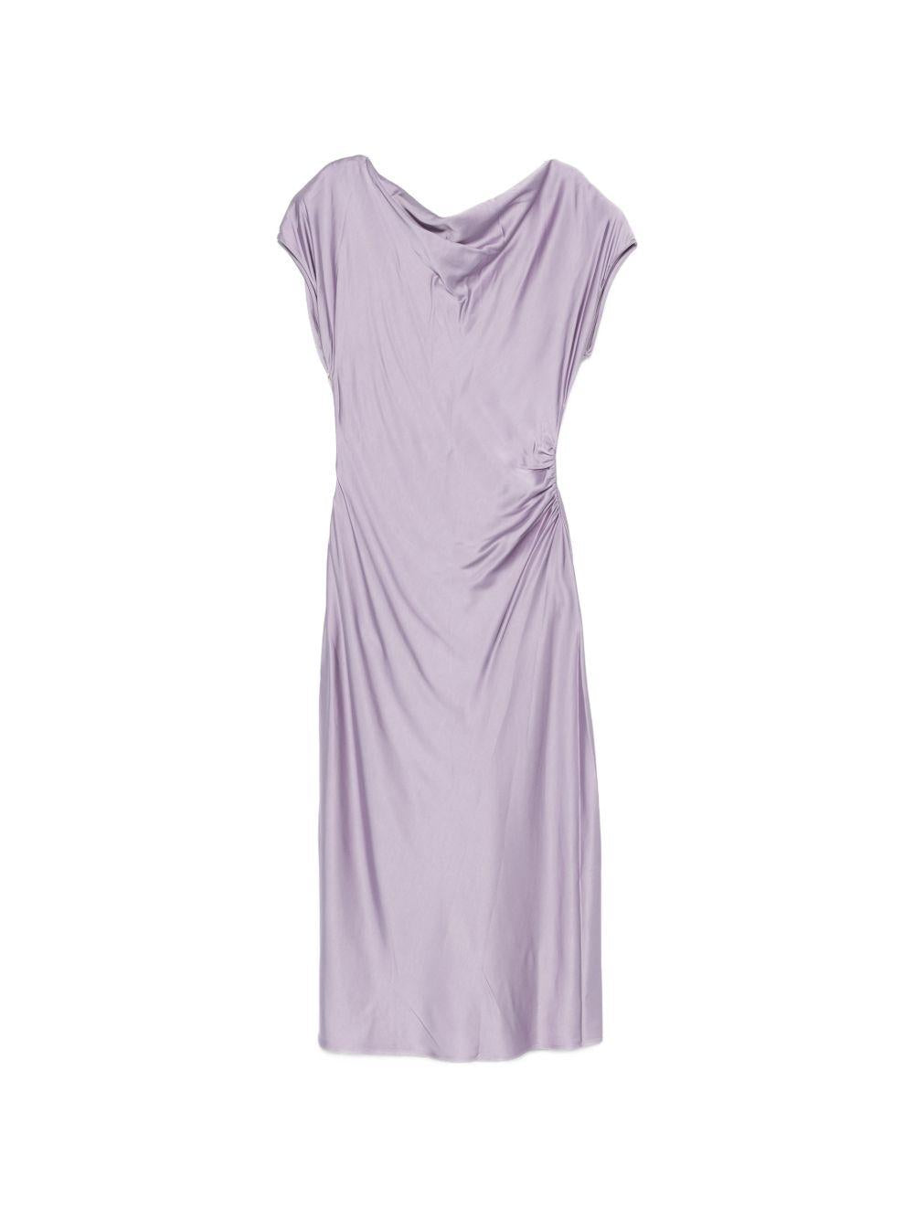 Abito midi drappeggiato 