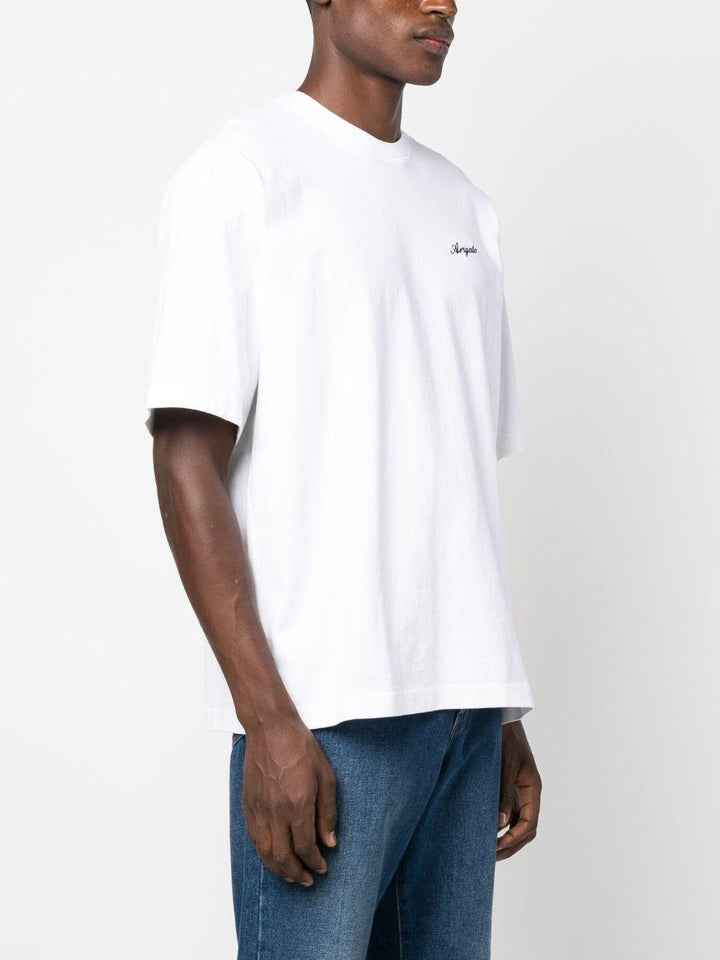 T-shirt con ricamo bianca 