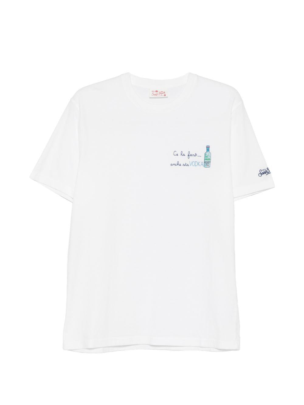 T-shirt bianca con stampa grafica 