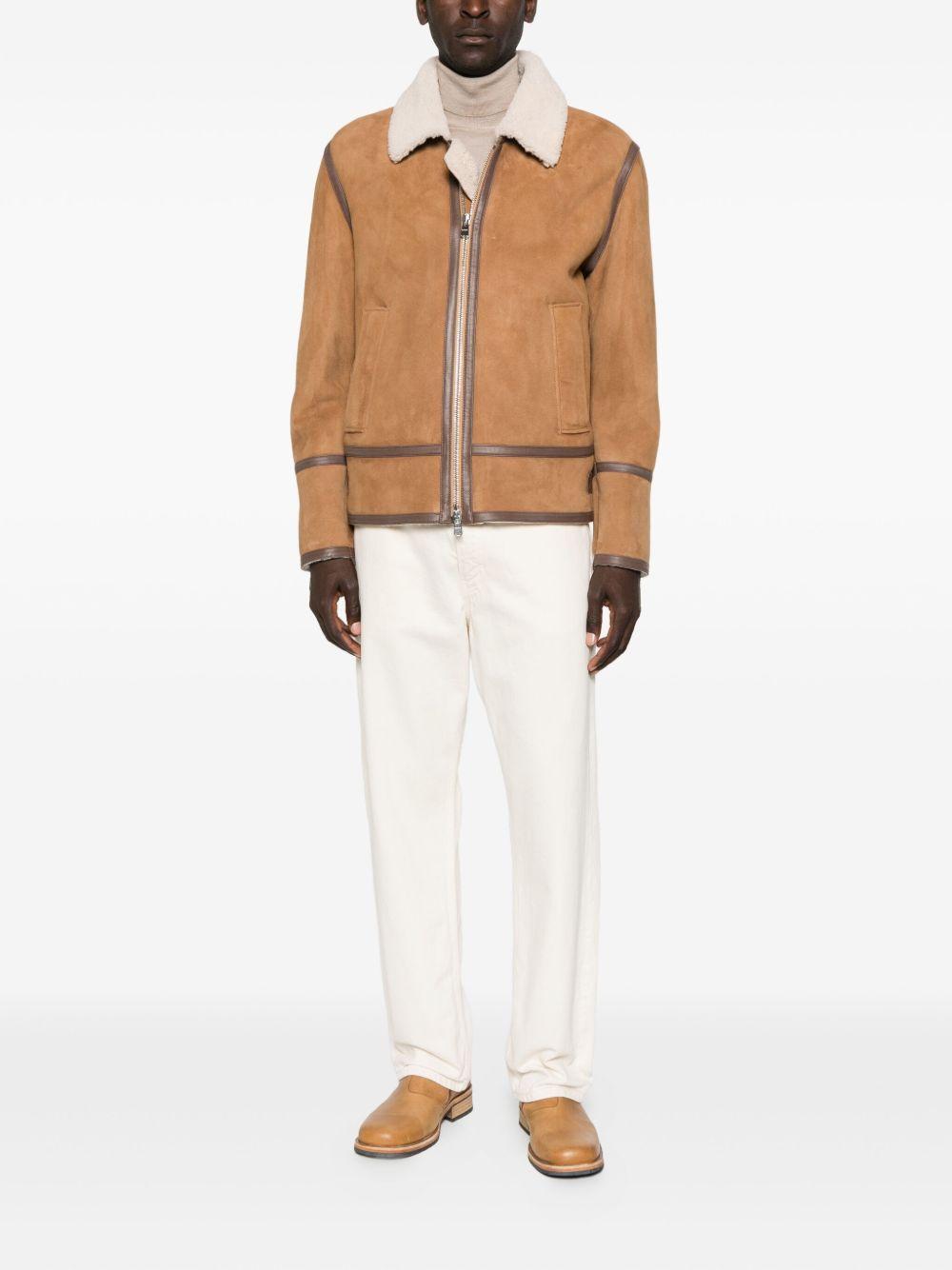 Maglione a collo alto beige 