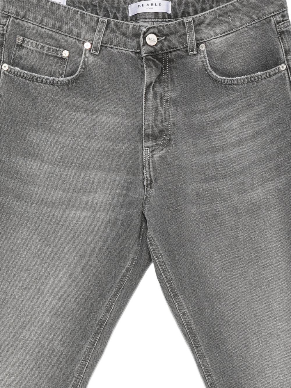 Jeans denim grigio dritti 