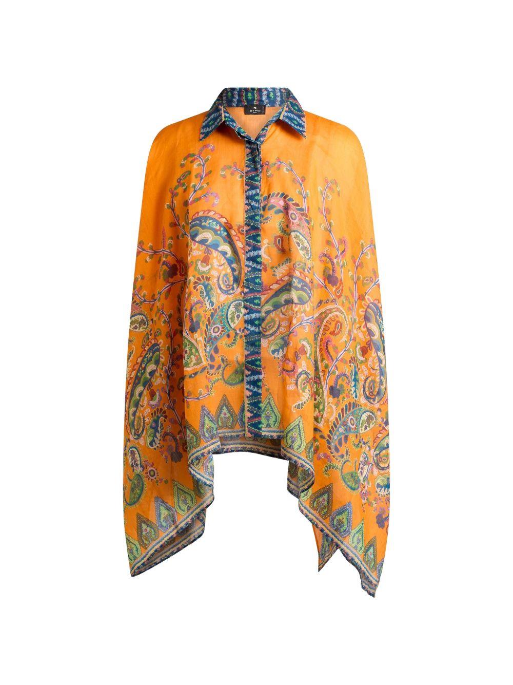 Blusa svasata con stampa 