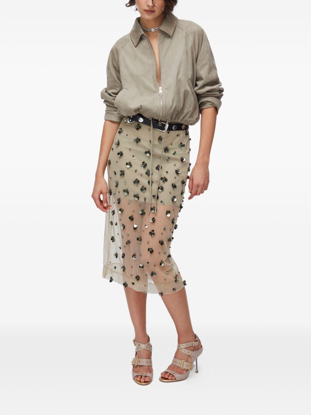 Bomber in pelle scamosciata 