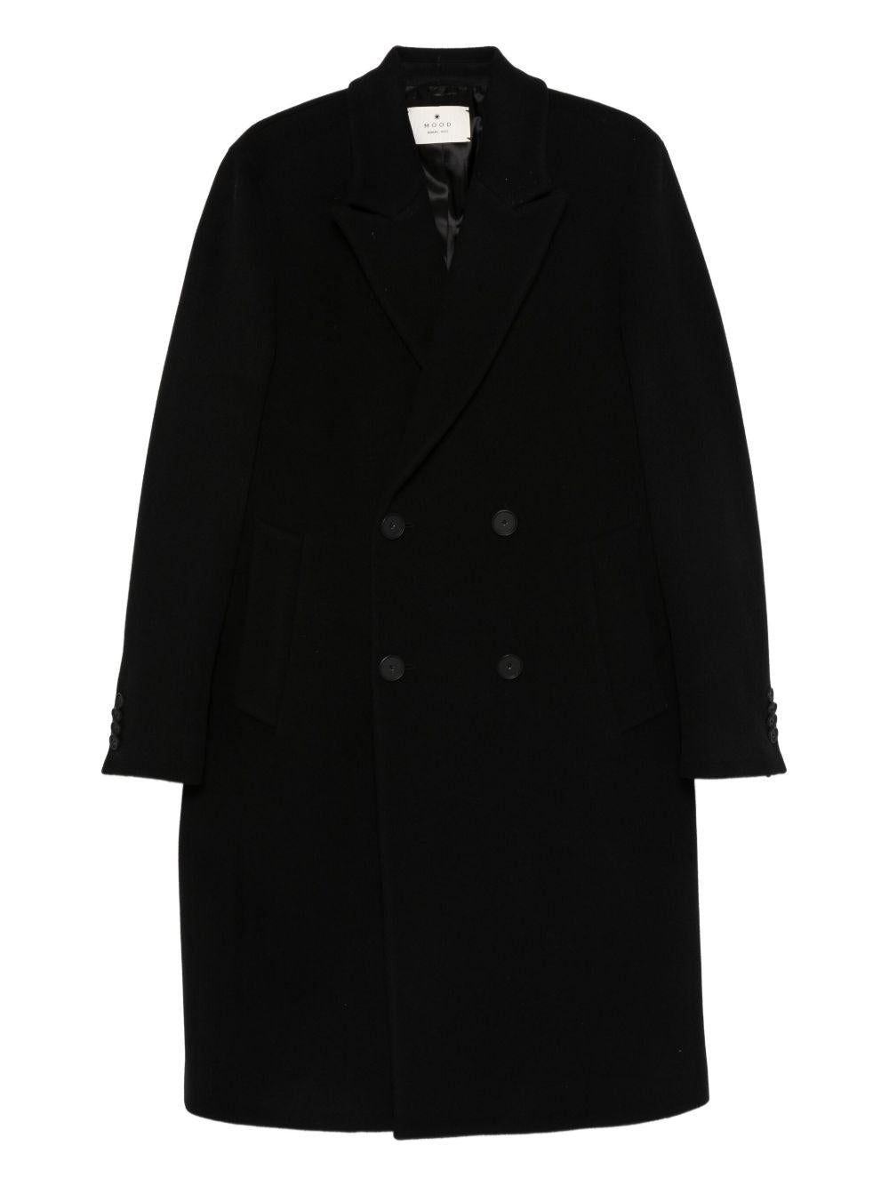 Cappotto doppiopetto nero 