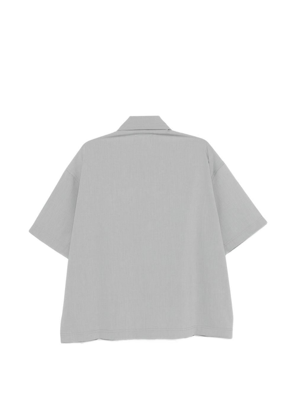 Camicia grigio chiaro con taschino 