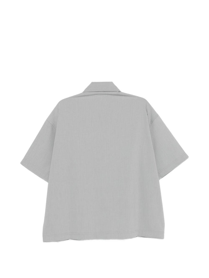 Camicia grigio chiaro con taschino 