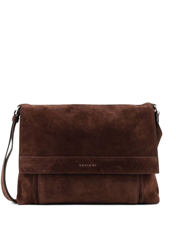 Borsa testa di moro con logo inciso 