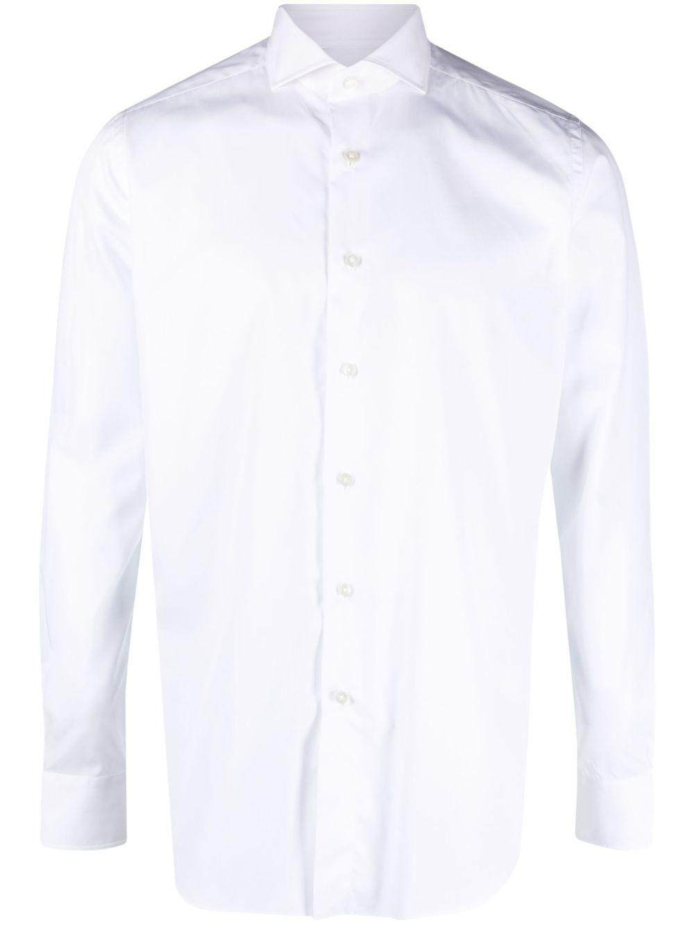 Camicia con colletto ampio bianca 