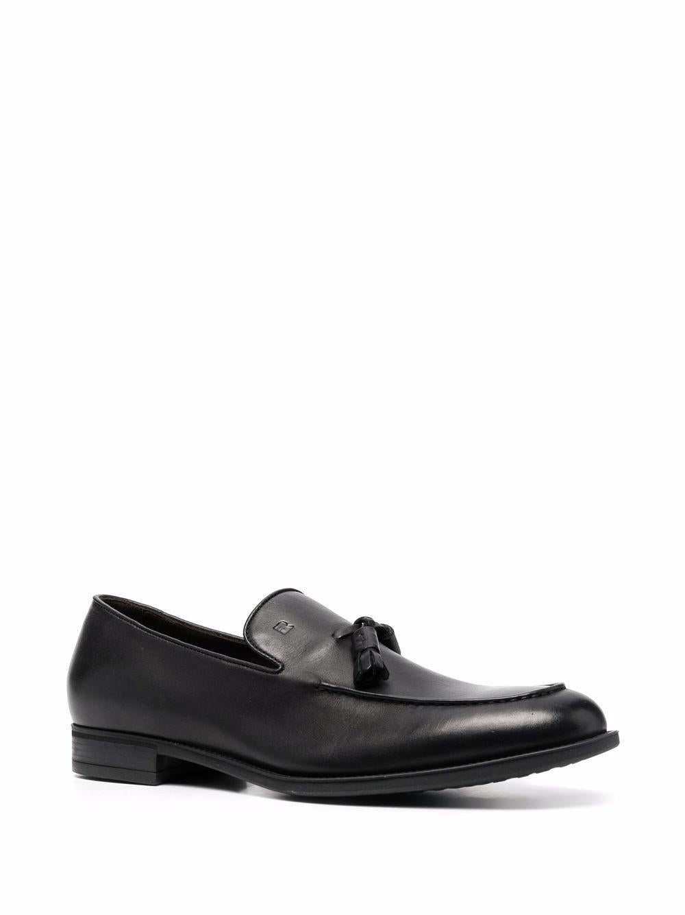 Mocassino nero in pelle 
