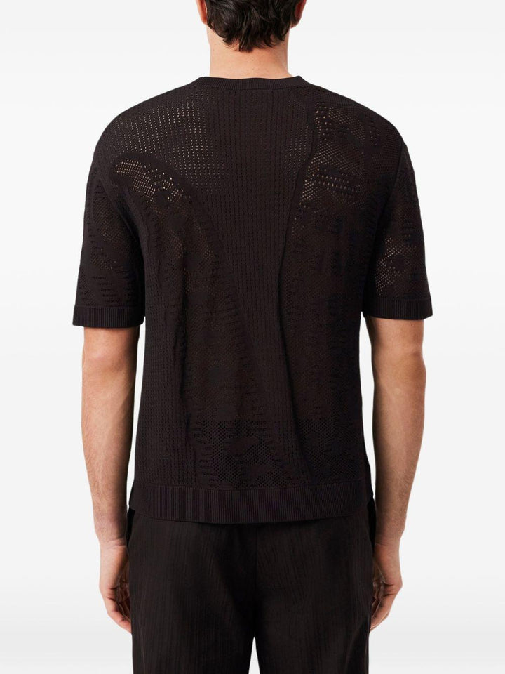 Maglia a maniche corte traforata 