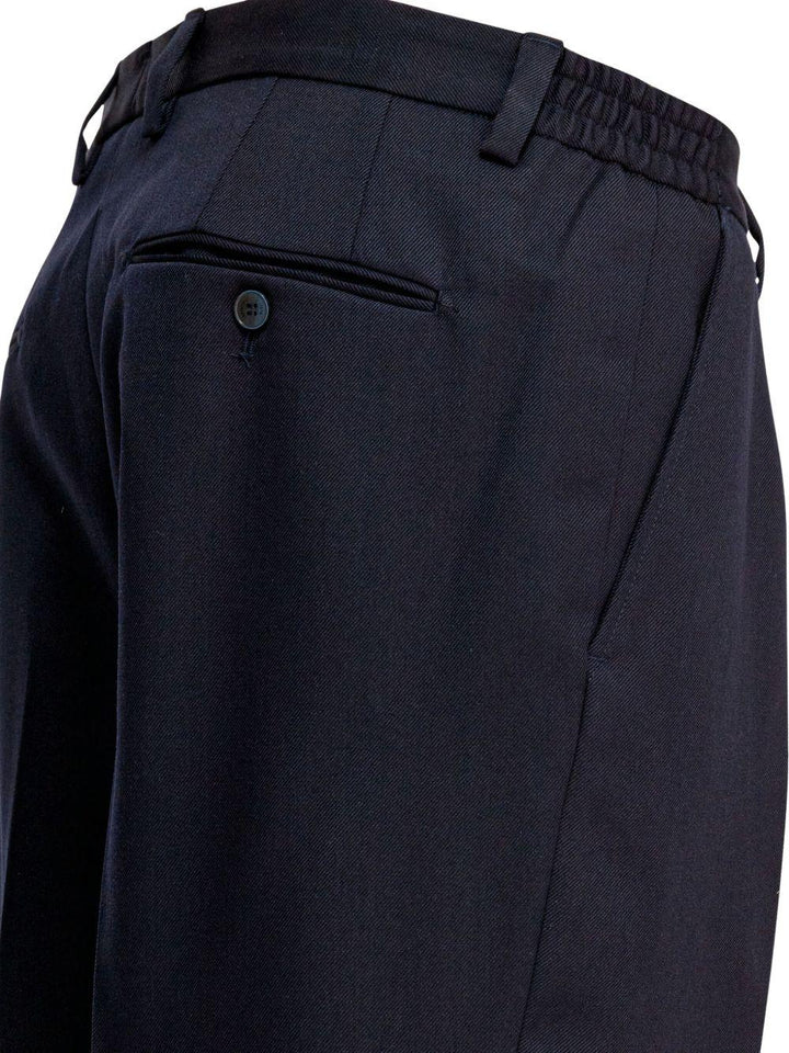 Pantaloni in lana blu 