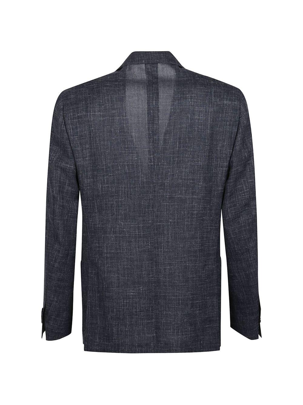 Blazer blue melange monopetto 