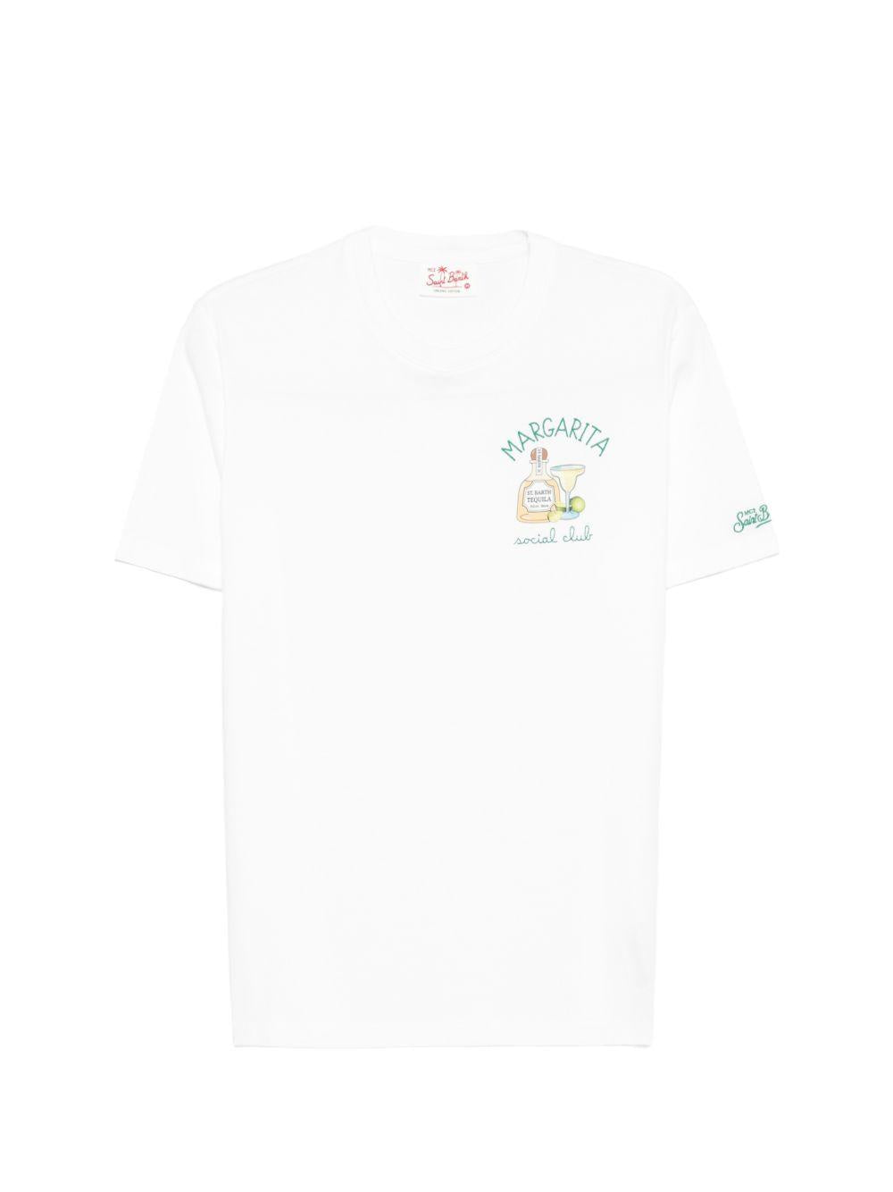 T-shirt bianca con stampa grafica 