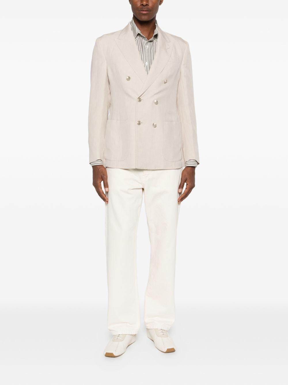 Blazer doppiopetto sabbia 