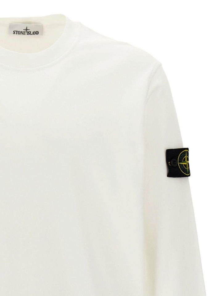 Felpa girocollo bianco 