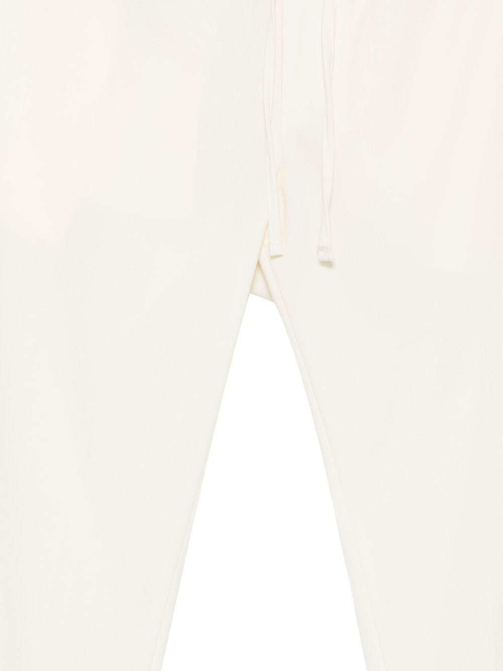 Pantaloni con coulisse panna 