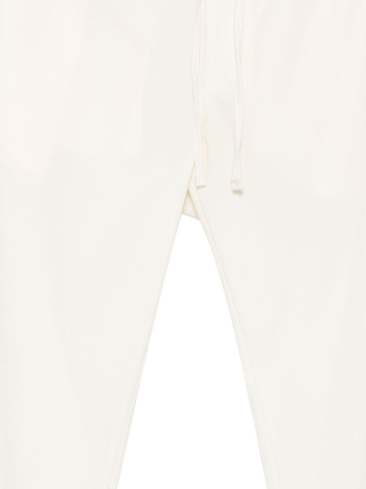 Pantaloni con coulisse panna 